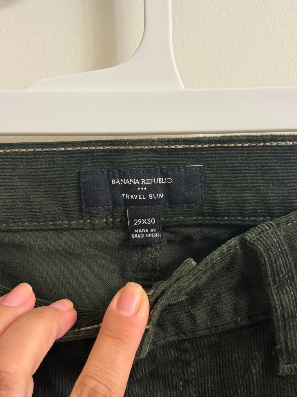 Banana Republic Men's Olive Green Corduroy Pants